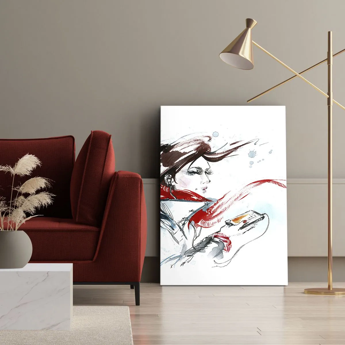 Impression sur toile - Image sur toile - Quelque chose se passe en moi - 55x100 cm