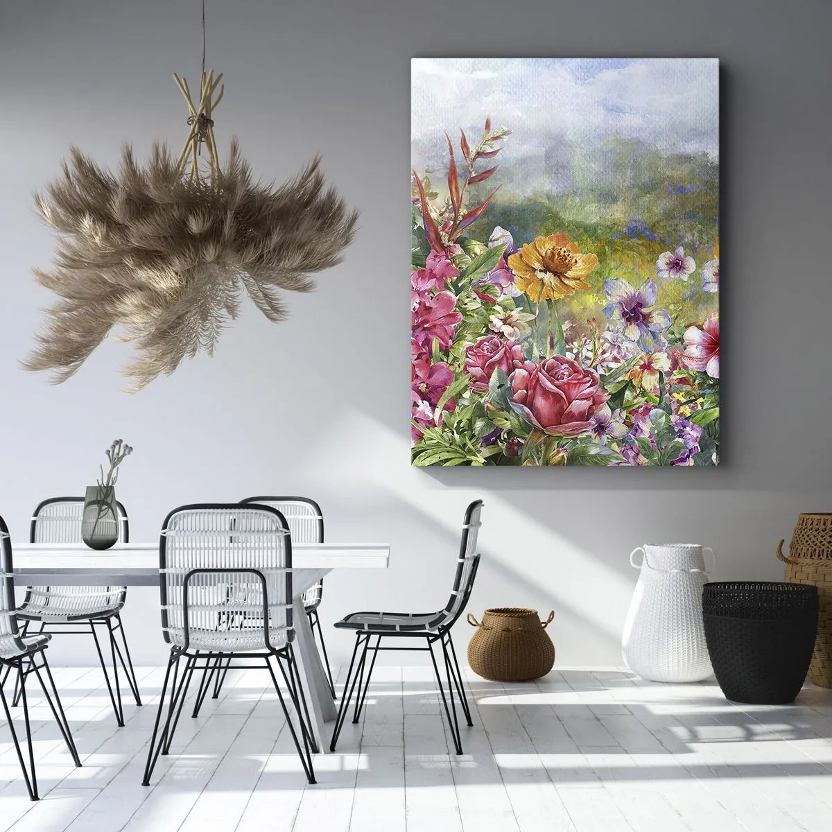 Impression sur toile - Image sur toile - Un jardin devenu fou - 45x80 cm