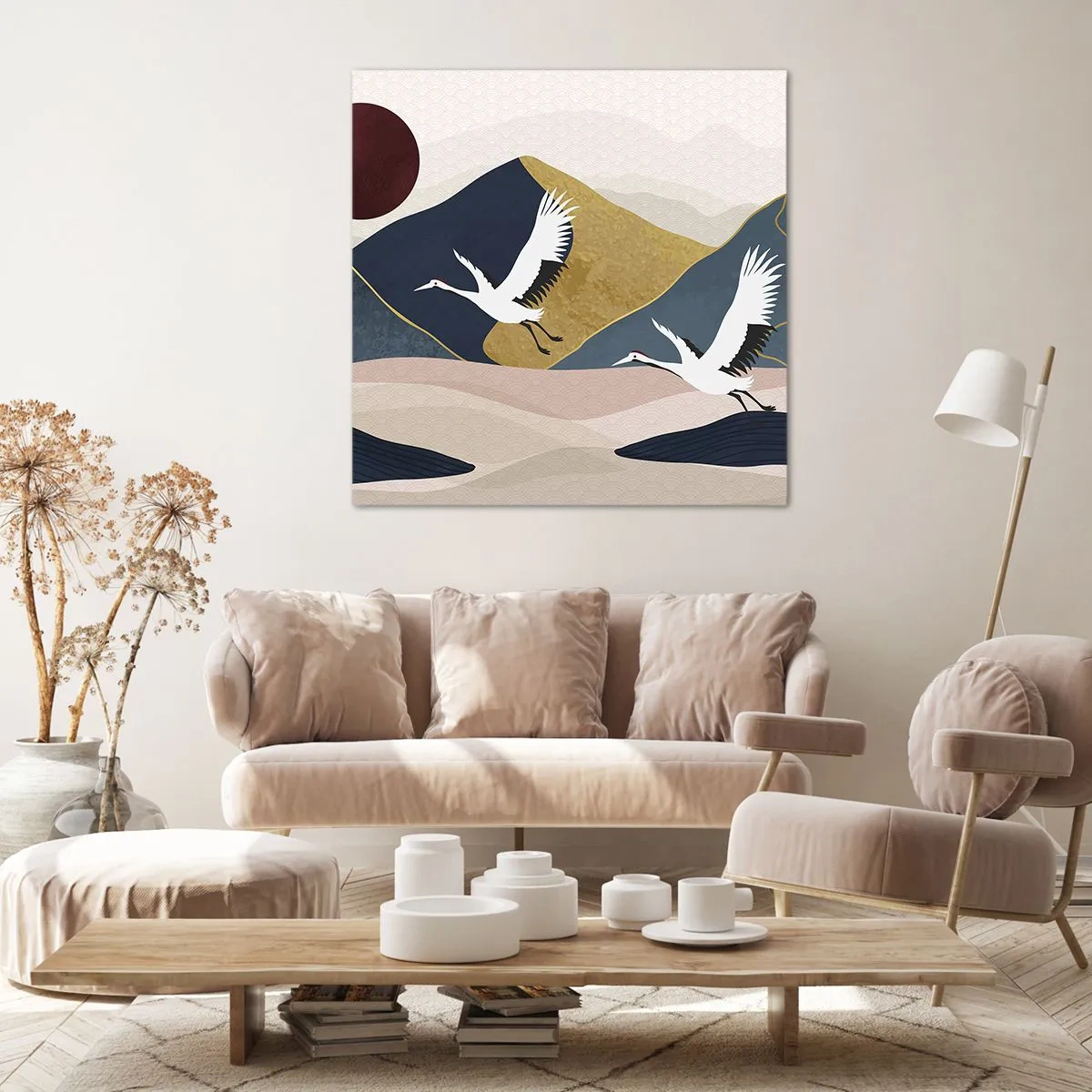 Impression sur toile - Image sur toile - Encore une fois, la journée s'est ÉCOULÉE - 30x30 cm