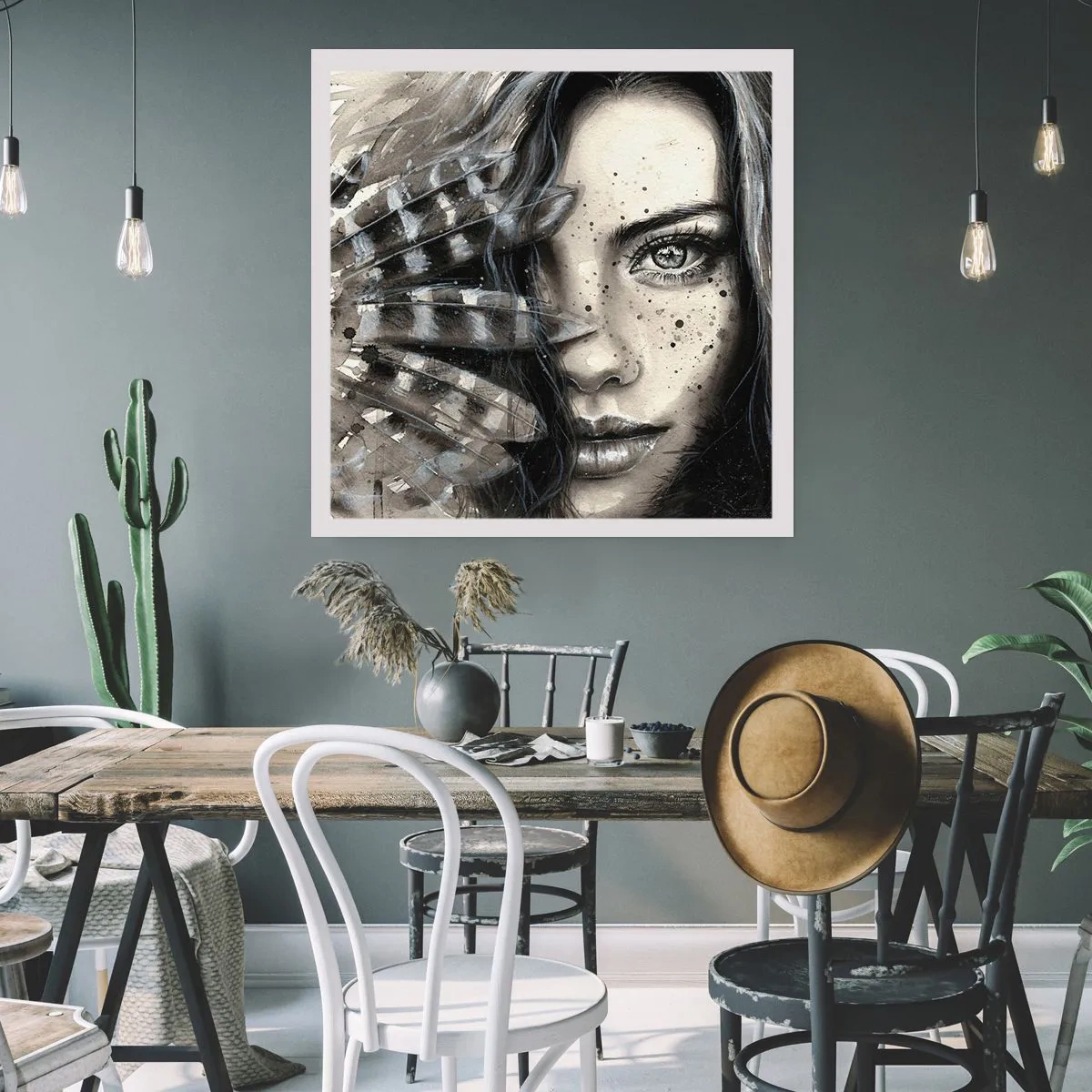 Affiche - Poster - Beauté sauvage - 30x30 cm