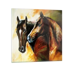 Impression sur verre - Image sur verre - Deux fois plus gracieux - 30x30 cm