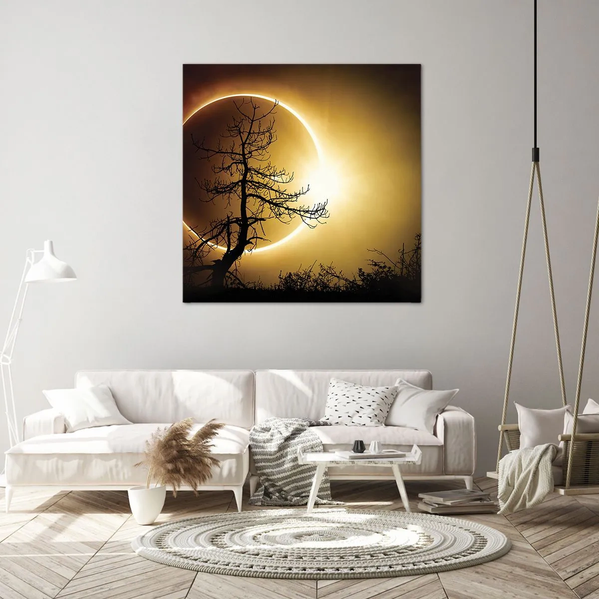 Impression sur toile - Image sur toile - Éclipse totale - 50x50 cm