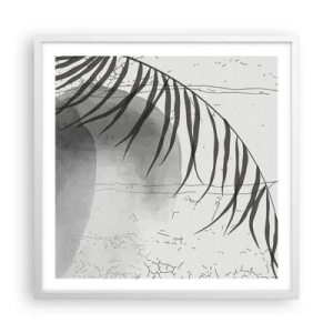 Affiche dans un cadre blanc - Poster - L'exotisme subtil de la nature - 60x60 cm