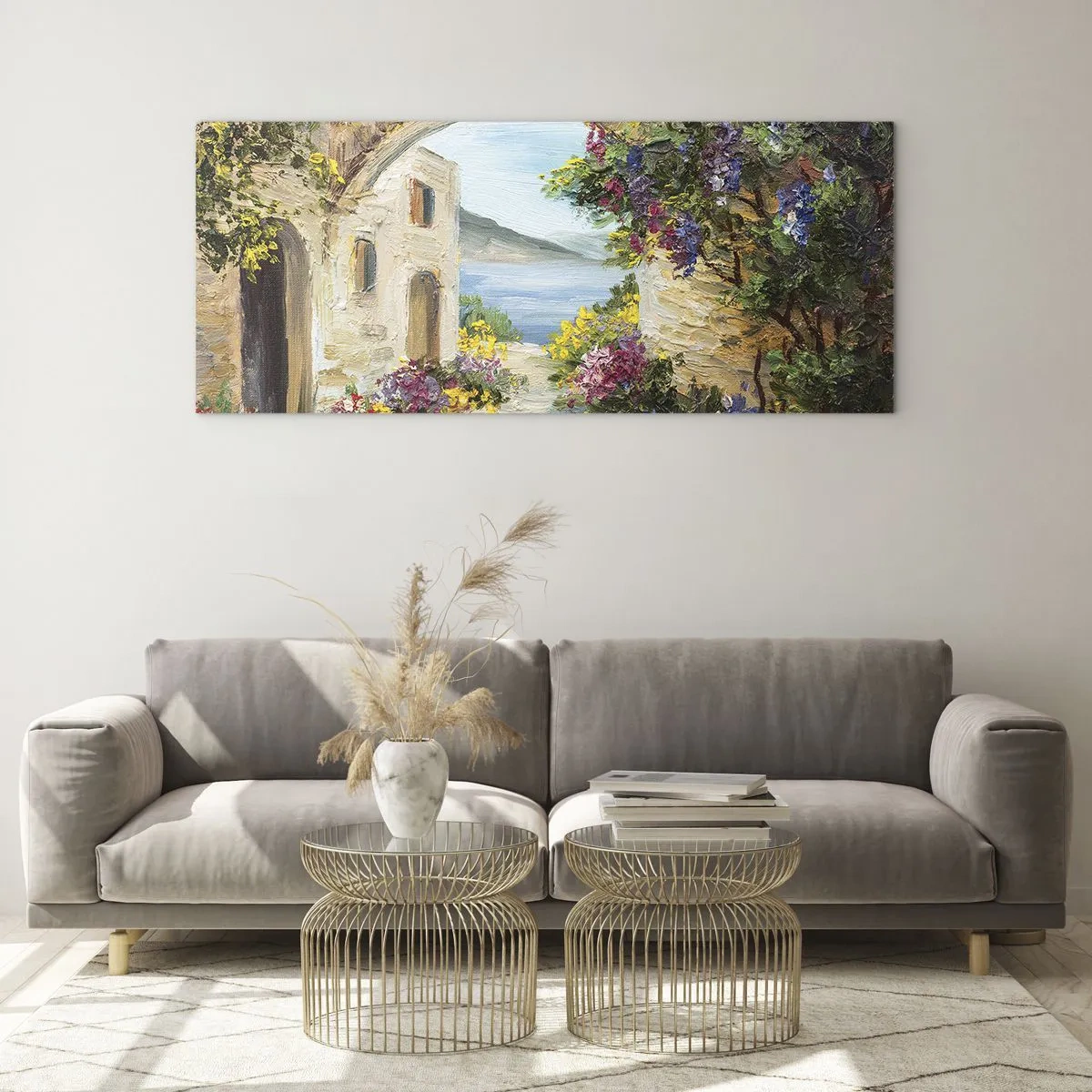 Impression sur verre - Image sur verre - Le charme d'une province côtière - 100x40 cm
