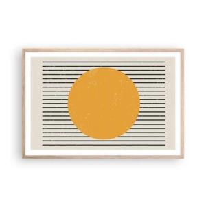 Affiche dans un chêne clair - Poster - Le pouvoir de la simplicité - 91x61 cm