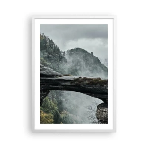 Affiche dans un cadre blanc - Poster - L'aventure est sur le point de commencer - 50x70 cm