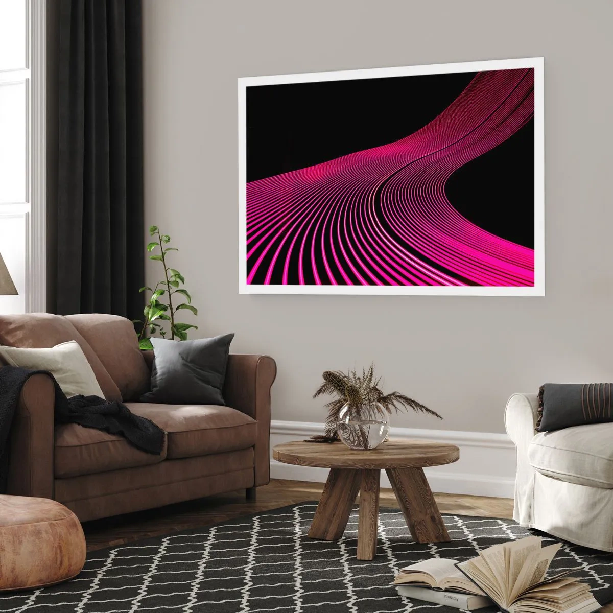 Affiche - Poster - Avenue de lumière - 70x50 cm