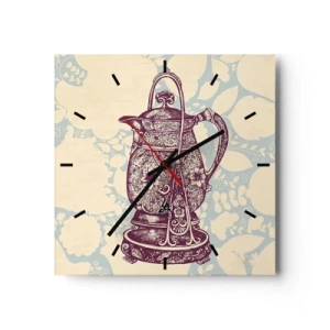 Horloge murale - Pendule murale - La beauté du quotidien - 40x40 cm