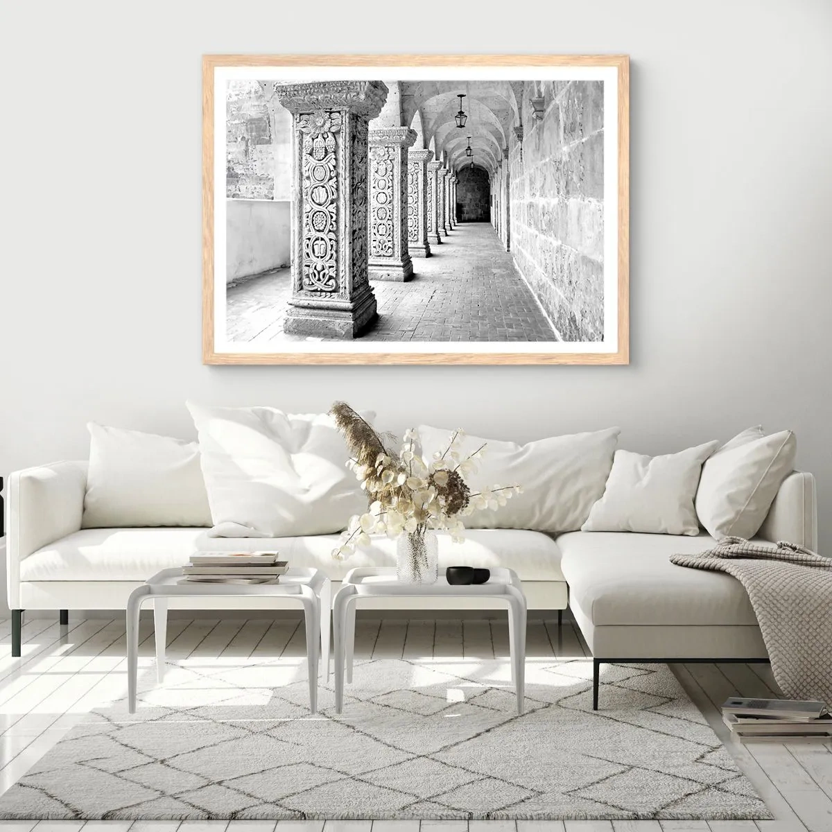 Affiche dans un chêne clair - Poster - Où cela mène-t-il…? - 91x61 cm