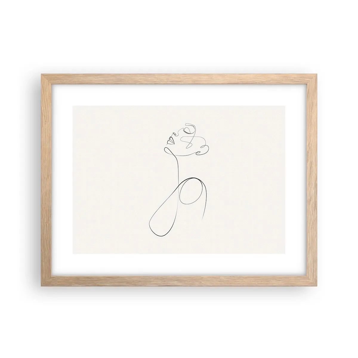 Affiche dans un chêne clair - Poster - En boucle dans les rêves - 40x30 cm