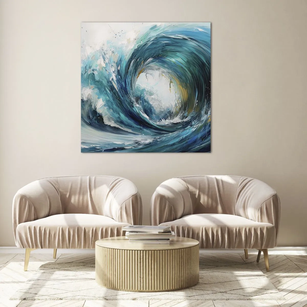 Impression sur verre - Image sur verre - Portail maritime - 50x50 cm