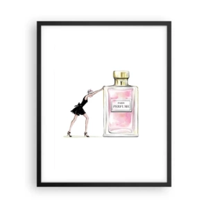 Affiche dans un cadre noir - Poster - L'essence des femmes - 40x50 cm