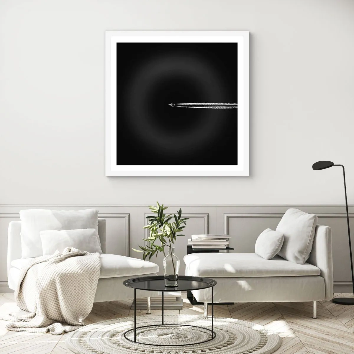 Affiche dans un cadre blanc - Poster - Dans une autre dimension - 60x60 cm