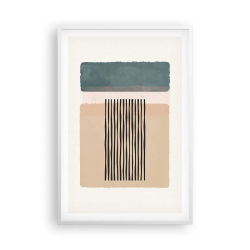 Affiche dans un cadre blanc - Poster - Tout est en ordre - 61x91 cm