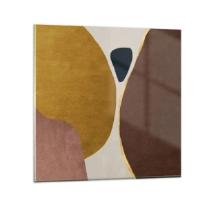 Impression sur verre - Image sur verre - L'abstraction – une place dans l'espace - 40x40 cm