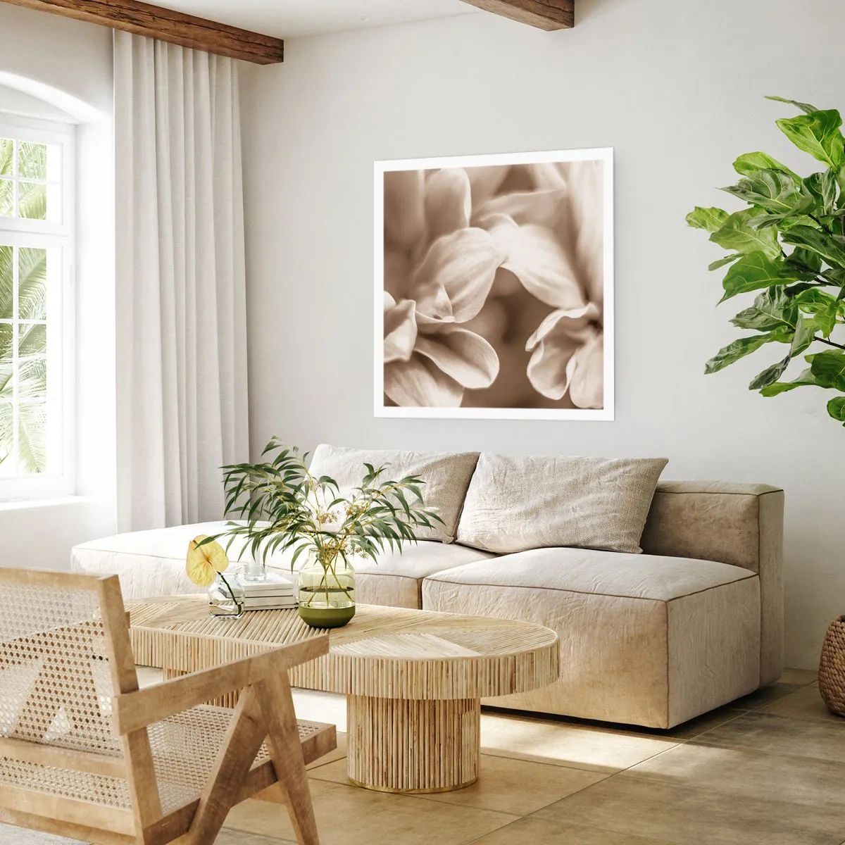 Affiche - Poster - Doux comme un sourire - 60x60 cm