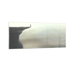 Impression sur verre - Image sur verre - Tout en haut, bien entendu! - 100x40 cm