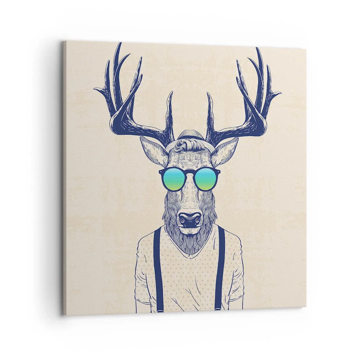 Impression sur toile - Image sur toile - A qui vous attendiez-vous ? - 50x50 cm