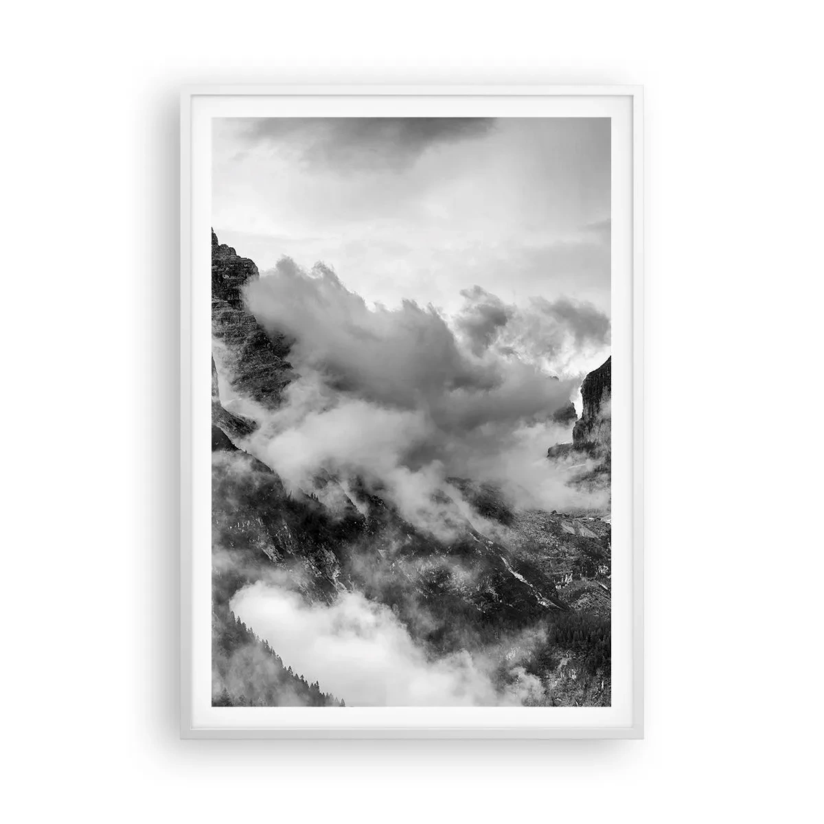 Affiche dans un cadre blanc - Poster - Belle et cruelle - 70x100 cm