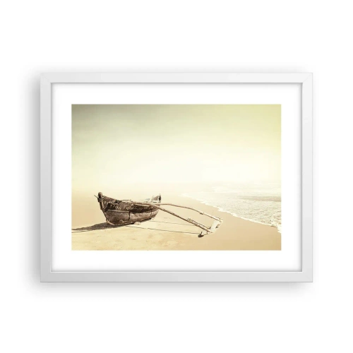 Affiche dans un cadre blanc - Poster - Mémoire des mers du sud - 40x30 cm