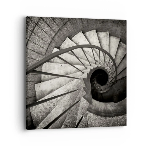 Impression sur toile - Image sur toile - En haut des escaliers, en bas des escaliers - 30x30 cm