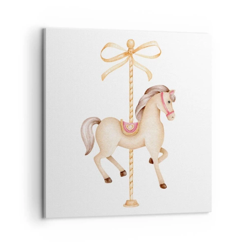 Impression sur toile - Image sur toile - Un trot gracieux - 50x50 cm