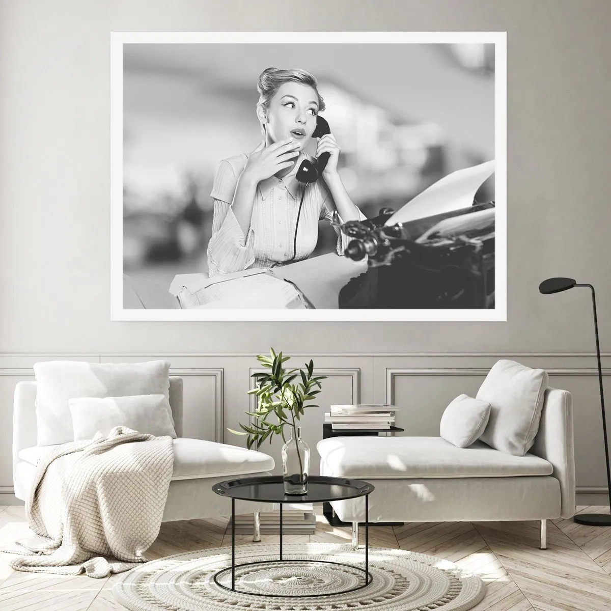 Affiche - Poster - Hello! Ici les années 50 - 50x40 cm