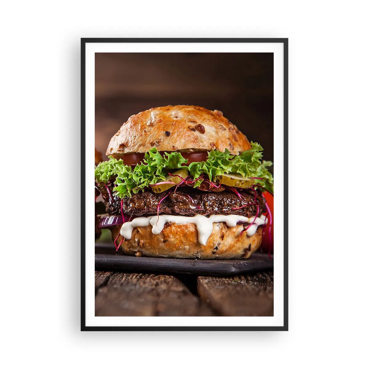 Affiche dans un cadre noir - Poster - American dream - 70x100 cm