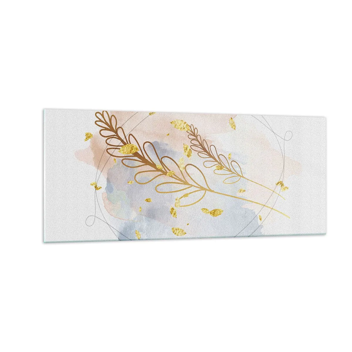 Impression sur verre - Image sur verre - Explosion d'or - 100x40 cm