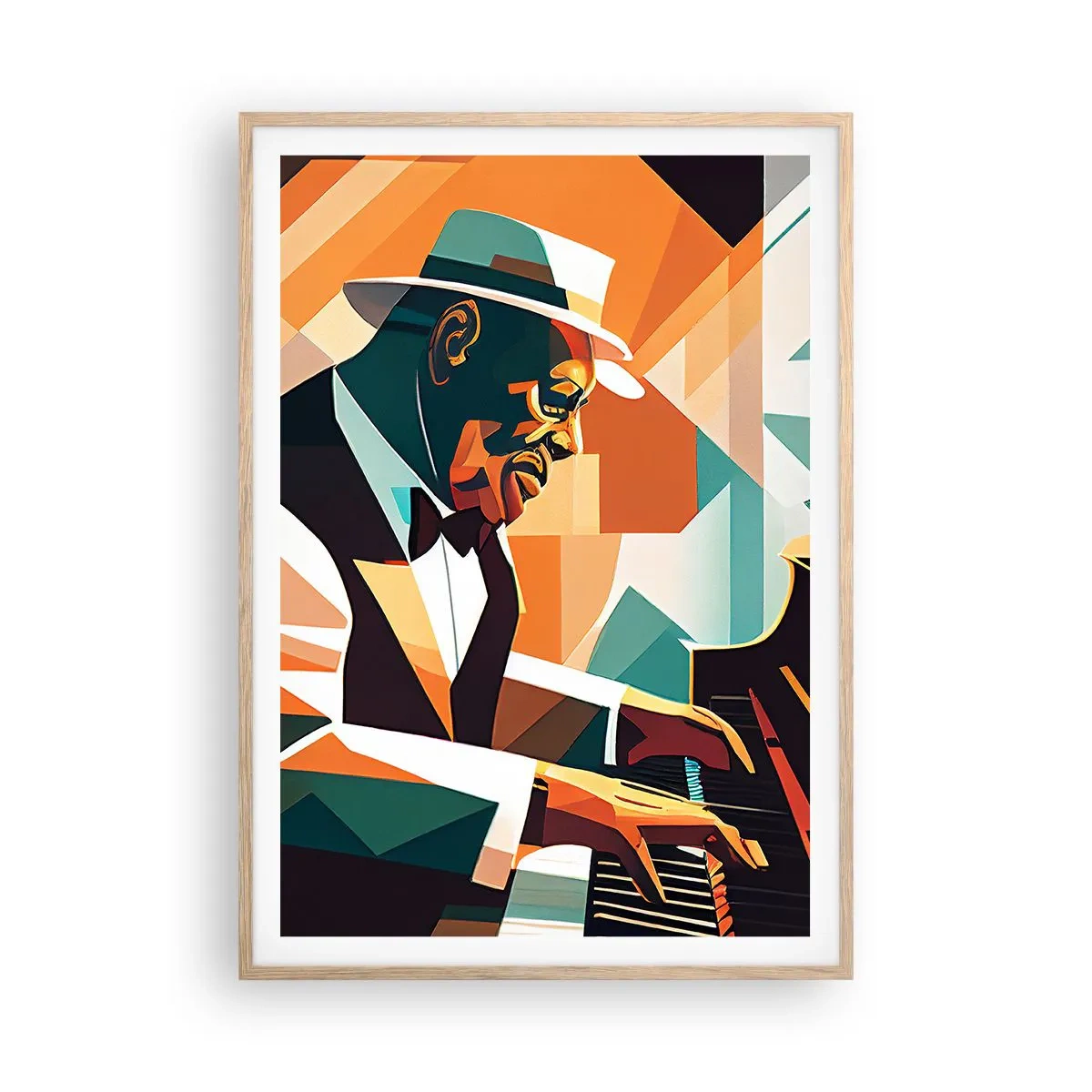Affiche dans un chêne clair - Poster - C’est tout le jazz - 70x100 cm