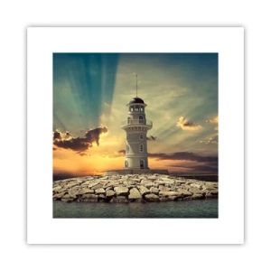 Affiche - Poster - Lumière - Bonté - Beauté - 30x30 cm