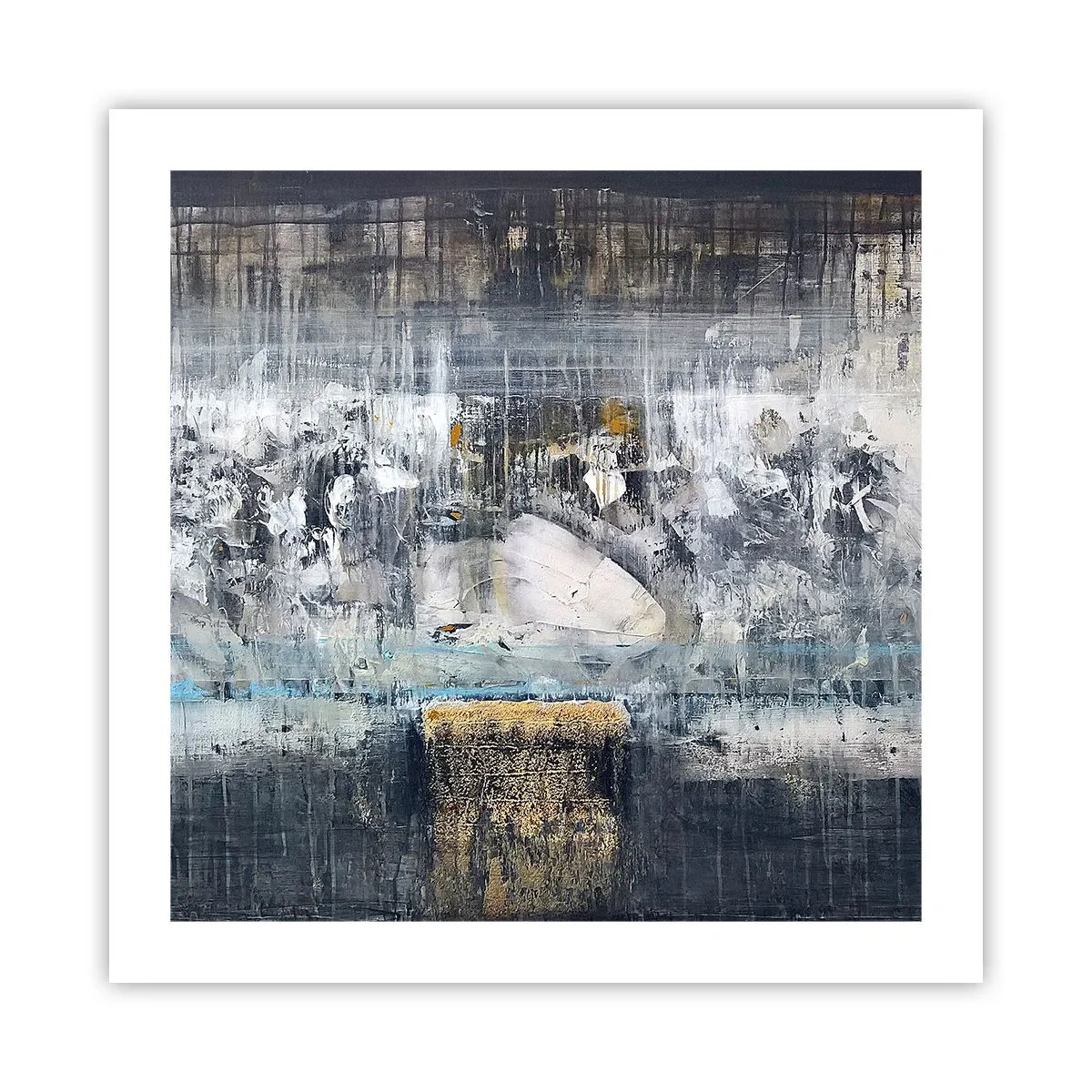 Affiche - Poster - Comme sur la glace, comme après décembre - 50x50 cm