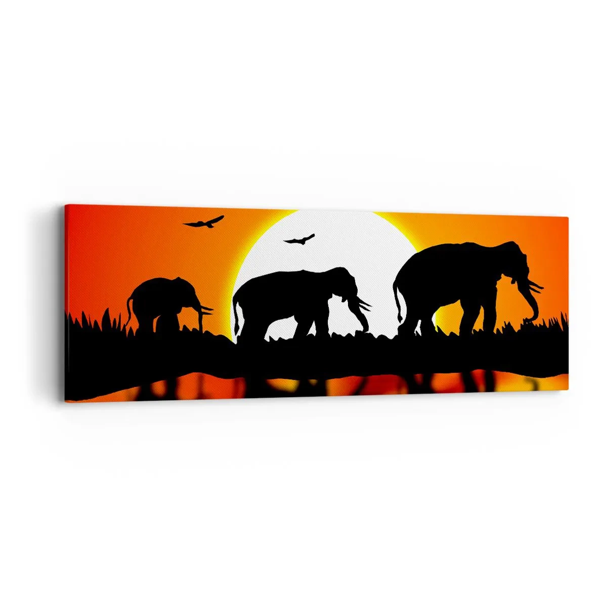 Impression sur toile - Image sur toile - Et le soir pour un petit verre - 90x30 cm