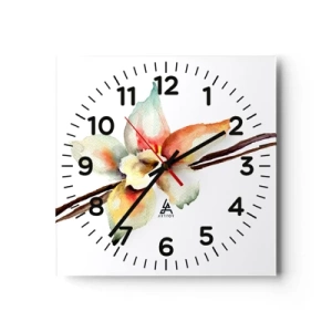 Horloge murale - Pendule murale - Douceur de couleur renversée - 30x30 cm
