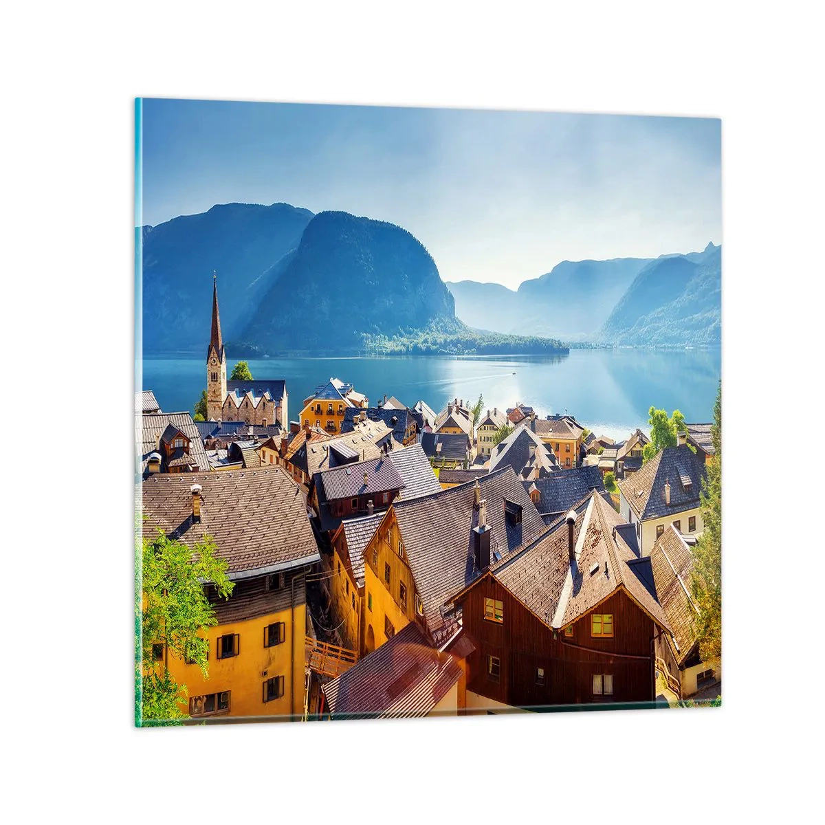 Impression sur verre - Image sur verre - ça ne pourrait pas être plus pittoresque - 50x50 cm