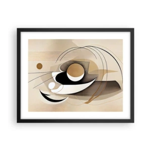 Affiche dans un cadre noir - Poster - Composition : l'essence des choses - 50x40 cm