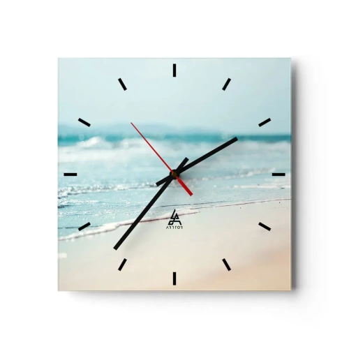 Horloge murale - Pendule murale - Chaleur et bruissement - 40x40 cm