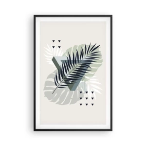 Affiche dans un cadre noir - Poster - Nature et géométrie - deux odres? - 61x91 cm