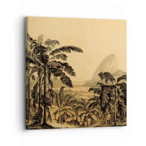 Impression sur toile - Image sur toile - Dans un climat colonial - 30x30 cm