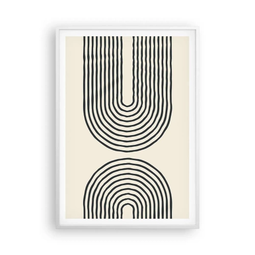 Affiche dans un cadre blanc - Poster - Dans un instant... - 70x100 cm