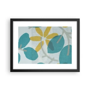Affiche dans un cadre noir - Poster - Wśród lazurowych liści - 40x30 cm