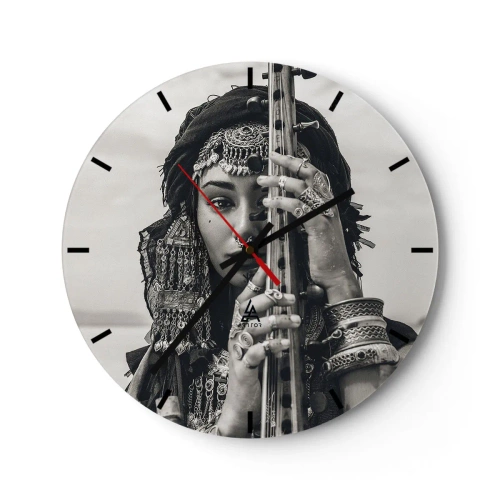 Horloge murale - Pendule murale - Musique de l'Orient elle-même - 40x40 cm