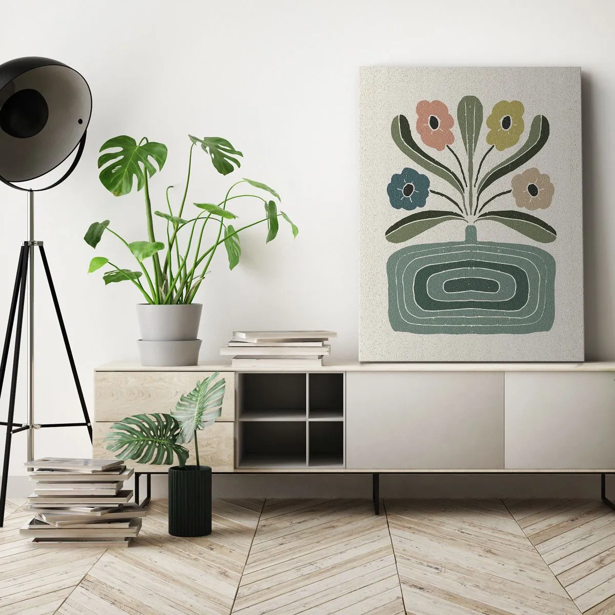 Impression sur toile - Image sur toile - Bouquet symétrique - 70x100 cm