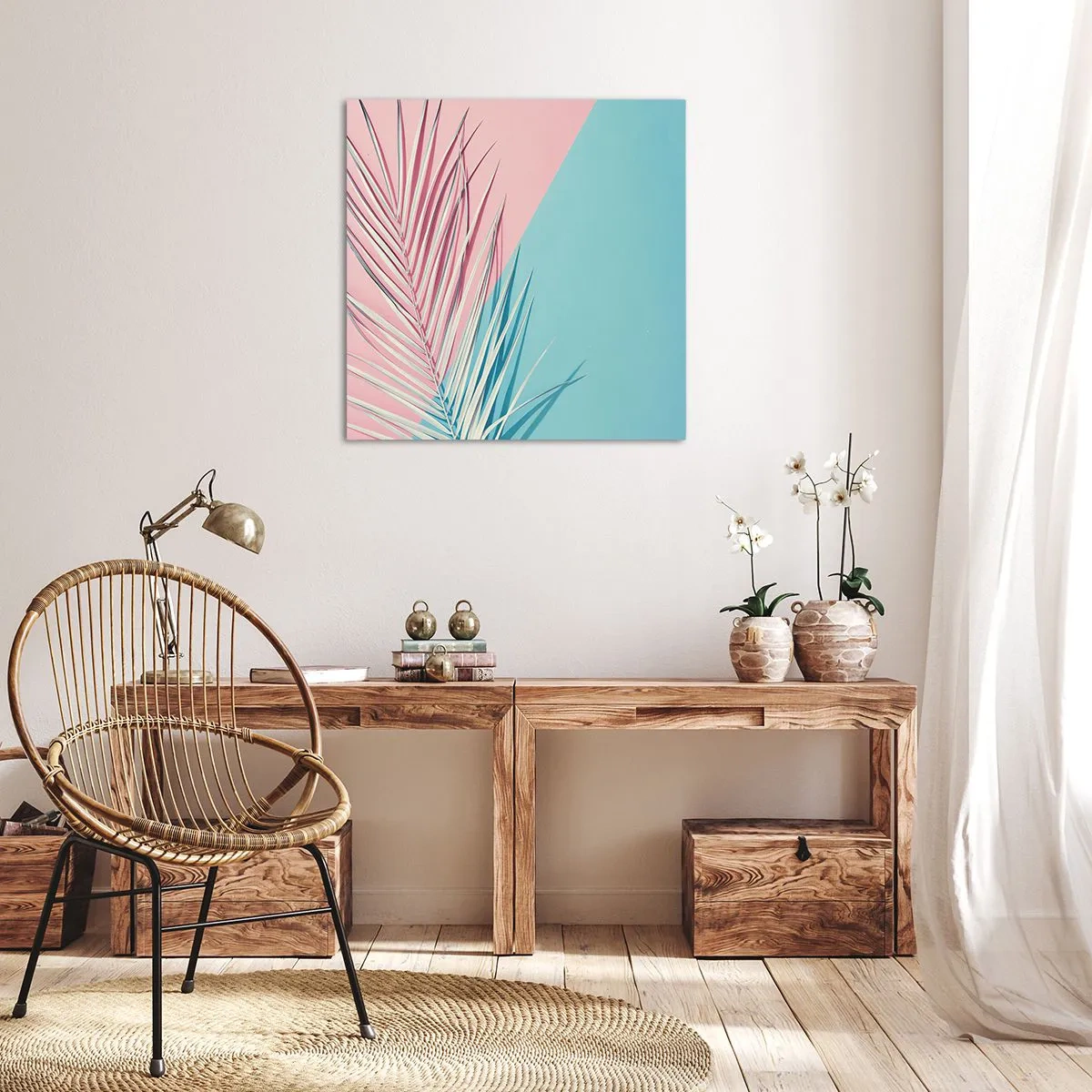 Impression sur toile - Image sur toile - Impression tropicale - 30x30 cm