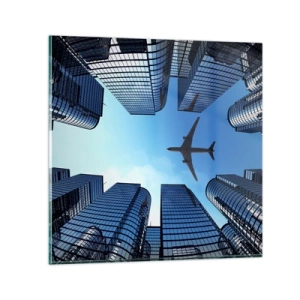 Impression sur verre - Image sur verre - La vue depuis le ravin de verre - 70x70 cm