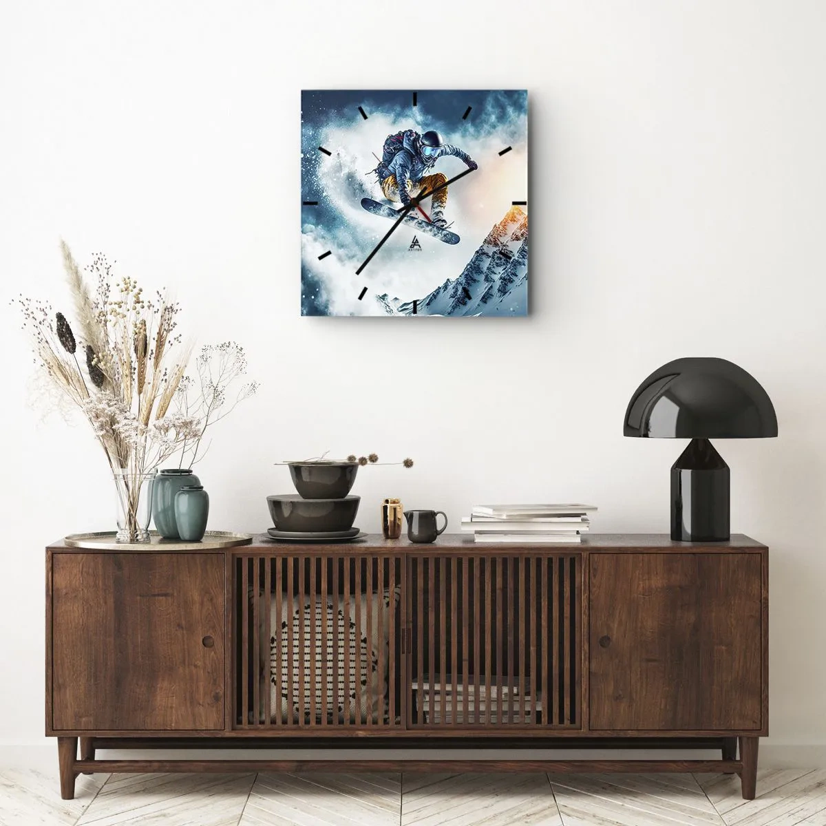 Horloge murale - Pendule murale - Des émotions extrêmes - 40x40 cm