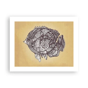 Affiche - Poster - D'un océan d'ornements - 50x40 cm