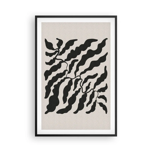 Affiche dans un cadre noir - Poster - La nature du carré - 61x91 cm