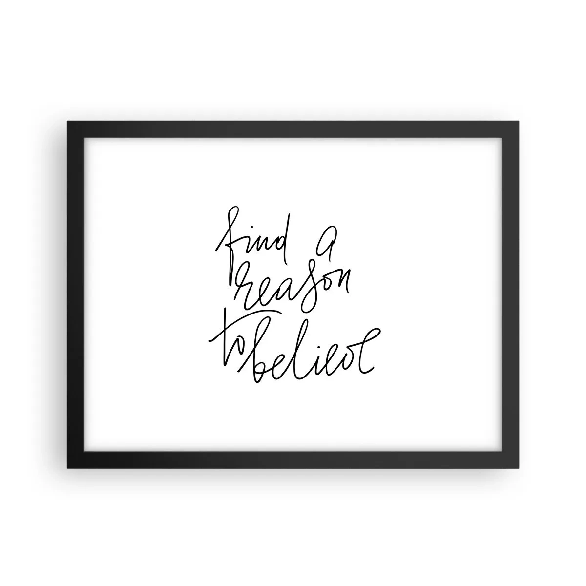 Affiche dans un cadre noir - Poster - C'est possible - 40x30 cm