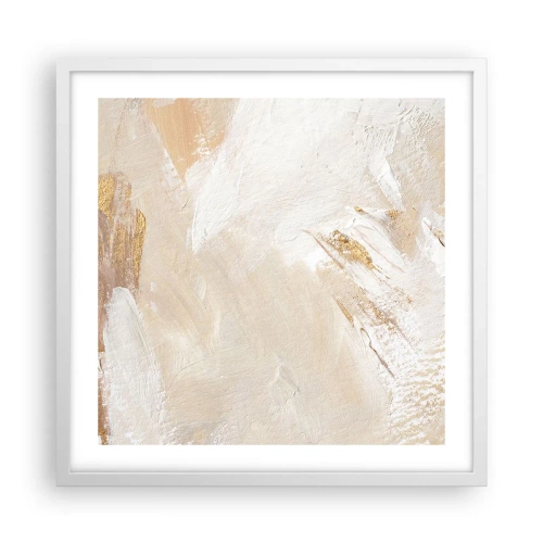 Affiche dans un cadre blanc - Poster - Composition pastel - 50x50 cm